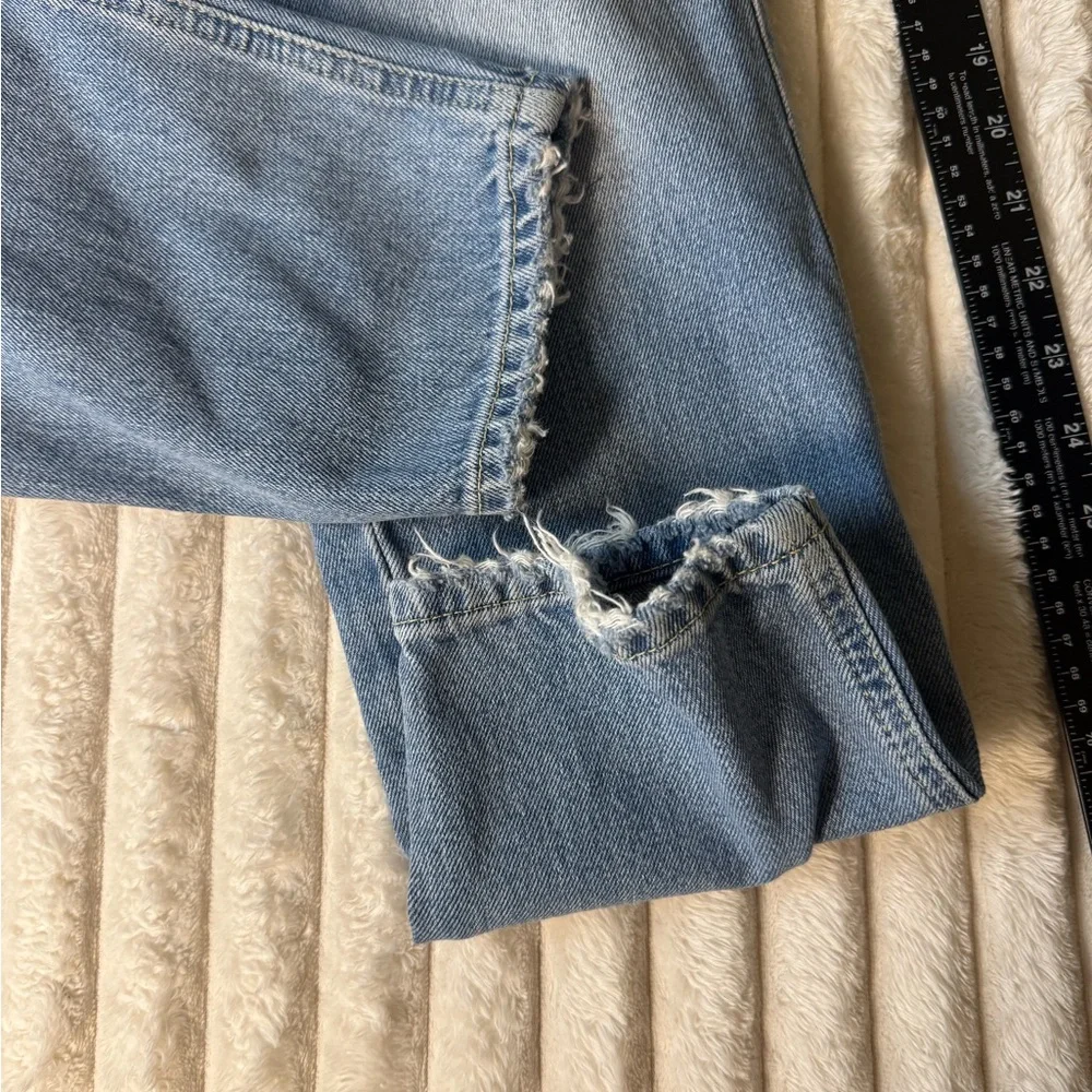 We The Free Free People Busted Knee High Rise Jeans Light Wash 26